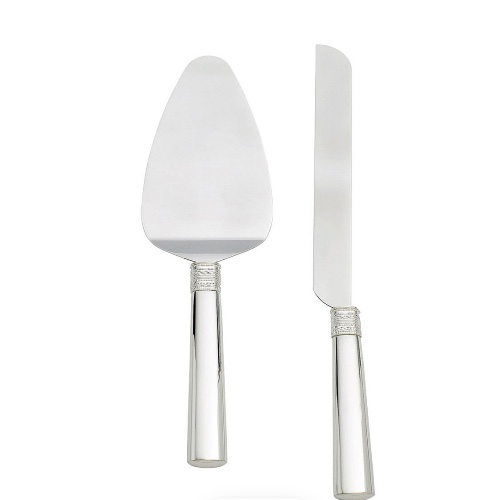 Silver Cake and Trowel set